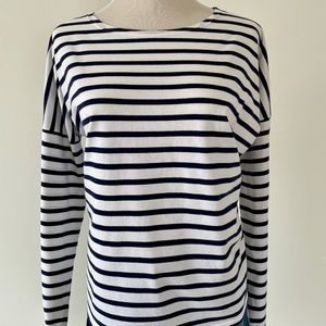 St James by J. Crew Navy/White Striped Tee